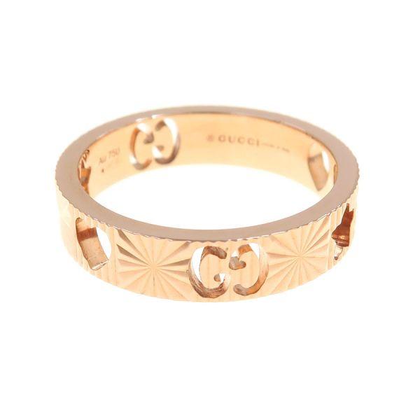 GUCCI アイコンリング　ハート GUCCI（グッチ） アイコンリング/ハート&スター#9(日本サイズ約8.5号