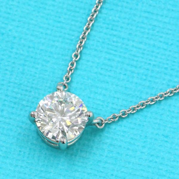 K18WG ソリティア きせる ダイヤモンド ネックレス 0.25CT 