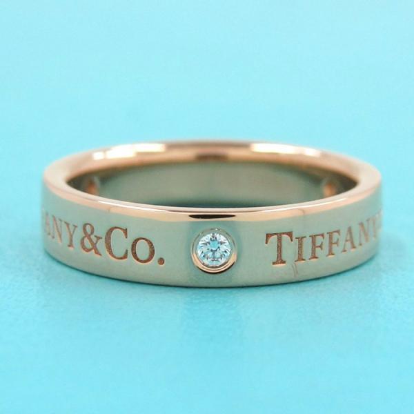 TIFFANY&Co. ティファニー フラットバンドリング/3Pダイヤ/4MM TIFFANY&Co. ティファニー フラットバンドリング/3Pダイヤ/4MM