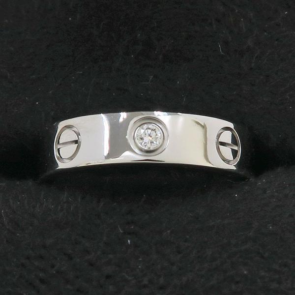 Cartier カルティエ ミニラブリング/1Pダイヤ#46(日本サイズ6号近辺) A 