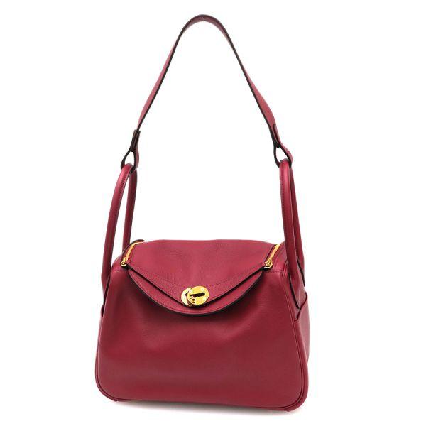 HERMES エルメス リンディ26 ルージュグレナ エヴァーカラー ゴールド  