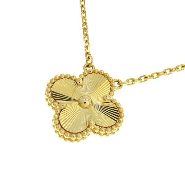Van Cleef & Arpels アルハンブラ ネックレス ギヨシェ 18K Van Cleef ＆ Arpels（ヴァンクリーフ ＆ アーペル） ヴィンテージ