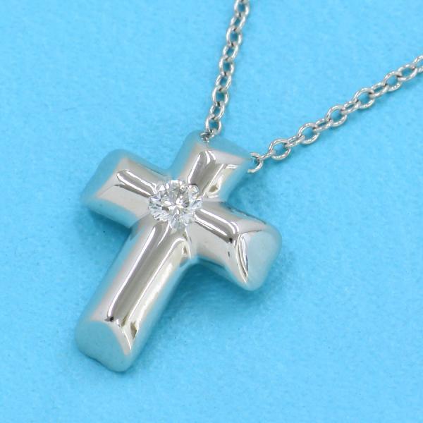 TIFFANY&Co. ティファニー テンダネスハートクロスネックレス/ダイヤ1P 