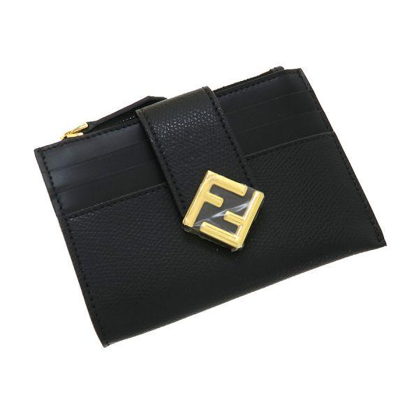 フェンディ　カードケース　FFダイヤモンド　ブラック　レザー FENDI（フェンディ） FF Diamonds Card Case FFダイヤモンド カード