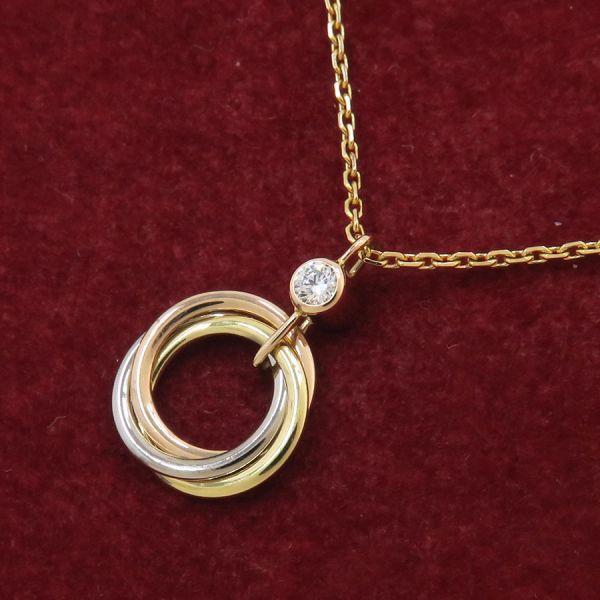 Cartier（カルティエ） トリニティネックレス/ダイヤ1P Aランク