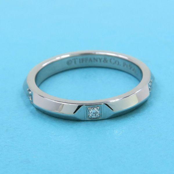 TIFFANY&Co. ティファニー トゥルーバンド リング・指輪 5号 美品 TIFFANY&Co.（ティファニー） トゥルーバンドリング/ダイヤ5P#10 A