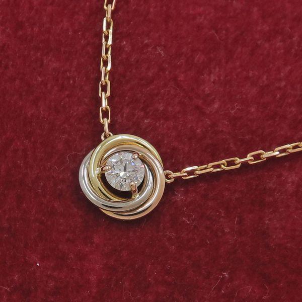 Cartier（カルティエ） トリニティドゥネックレス/1Pダイヤ Aランク