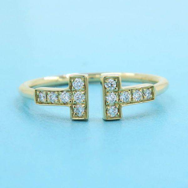 TIFFANY&Co.（ティファニー） Tワイヤーダイヤリング#15近辺 Aランク
