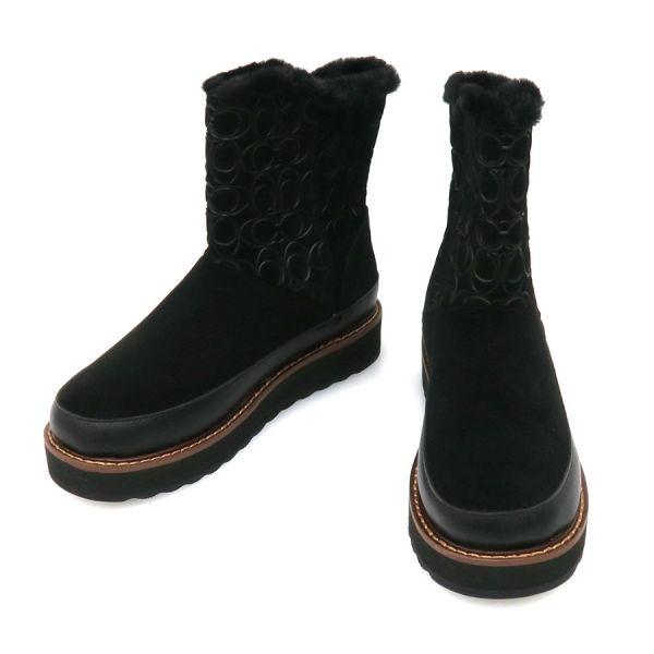 COACH◇サイドゴアブーツ/23cm/BLK/レザー COACH（コーチ） ブーツ A