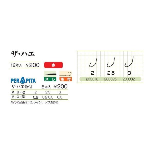 カツイチ(KATSUICHI) 清流 ザ・ハエ糸付 (ハリ・ハリス 2-0.2) : 釣具
