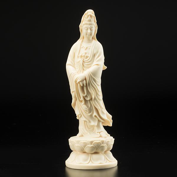 象牙風 観音像 象牙根付 観音菩薩 – Uni-art Gallery