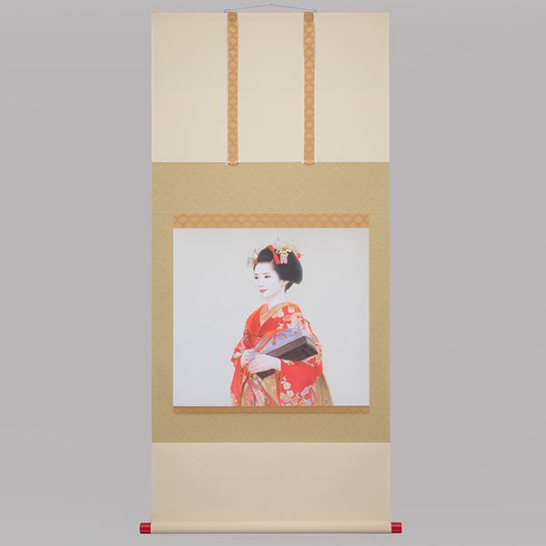 NJ-1082 掛軸「舞子」 画：杭瀬 昌 限定17点