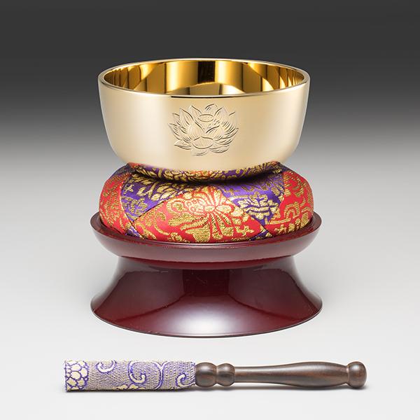 SG-1051 おりん「天響」3.5寸 直径約105mm りん棒置台付き : 三宝堂