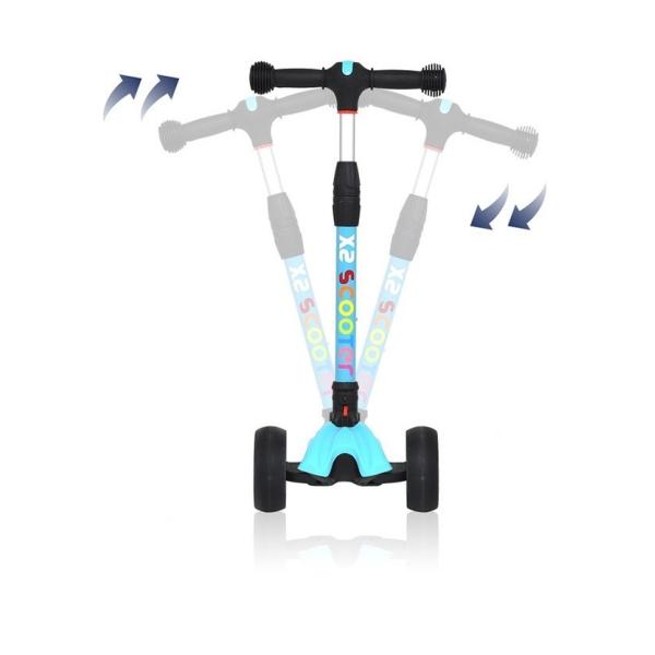 新タイプ バランスバイク キックボード 子供用 大人用 3輪 ブレーキ