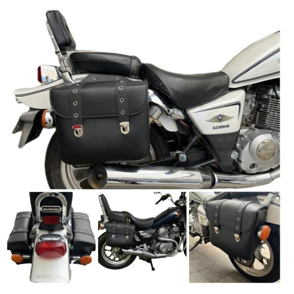 バイク用　アメリカン　サイドバック バイク用 アメリカン サイドバッグ 大容量BIGサイズ 左右セット