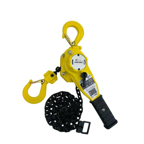 三方良し 新発売イエロー色 レバーホイスト 1.0ton 1000kgチェーン1.5m