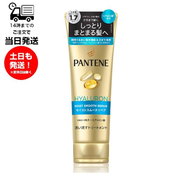 他サイト： パンテーン PANTENE 洗い流すトリートメント 特大サイズ 300g モイストスムースリペア ヘアケア製品 髪の毛 しっとり まとまる うるおい 集中補給 芯まで浸透の商品画像