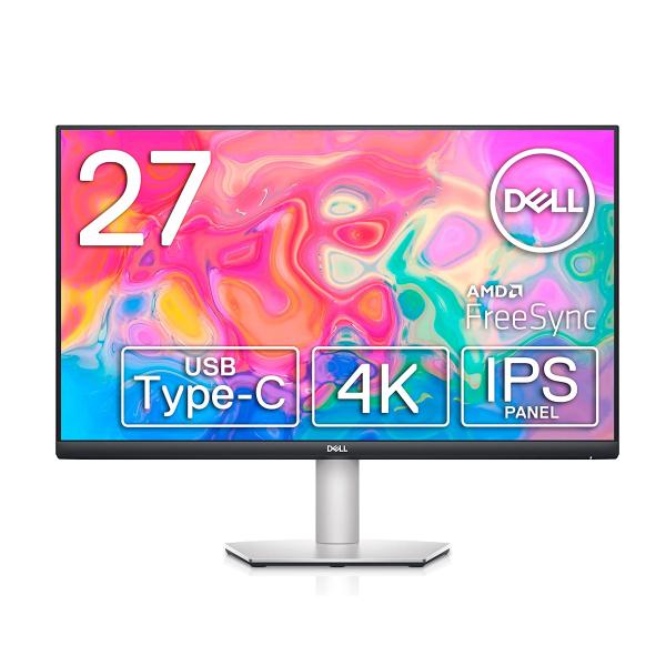 Dell S2722QC 27インチ 4K モニター ディスプレイ IPS非光沢 USB