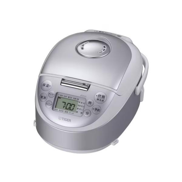 タイガー  IHジャー炊飯器 炊きたて 土鍋蓄熱コート釜 3合炊き スチールホワイト JPF-G055 WL 箱痛みありで中身新品保証あり！！