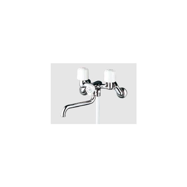 KVK 2ハンドルシャワー水栓 一時止水付 KF100N2W 寒冷地対応品