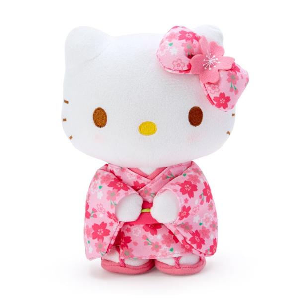 sanrio ハローキティ ぬいぐるみ(桜着物) : サンリオオンライン