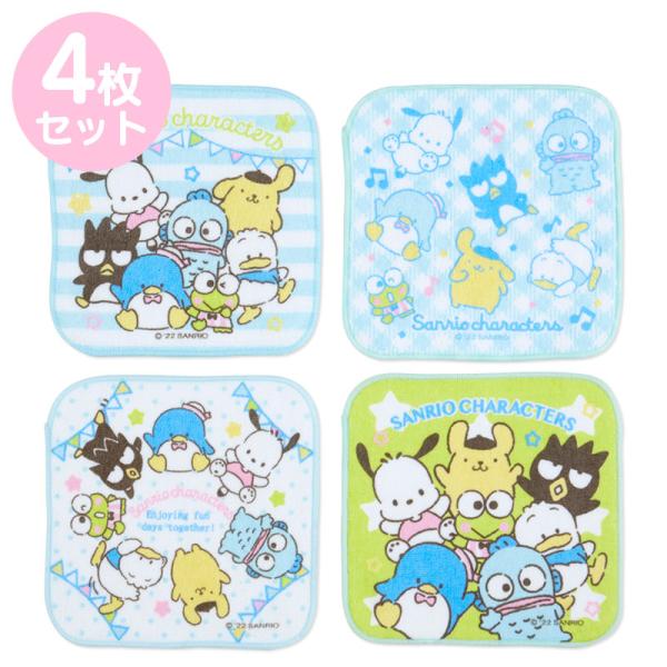 sanrio サンリオキャラクターズ プチタオル4枚セット : サンリオ sanrio サンリオキャラクターズ プチタオル4枚セット : サンリオ