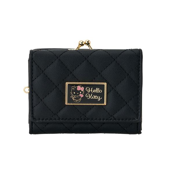 金運長財布★サンリオ【廃番】ハローキティ キルティング長財布★黒★新品★タグ付き 金運長財布☆サンリオ【廃番】ハローキティ キルティング長財布
