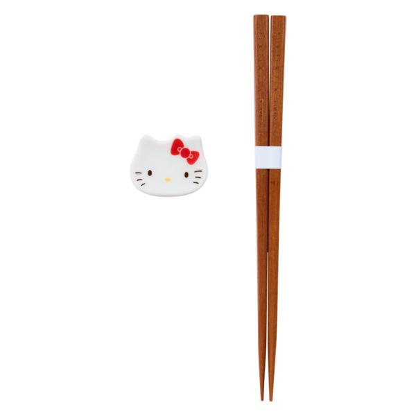 sanrio（サンリオ） ハローキティ 箸＆箸置きセット レッド : 公式
