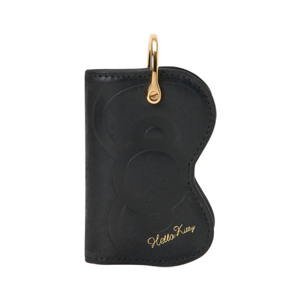 ハローキティ　牛革製　本革名刺入れ ブラック　サンリオ　【新品•未使用品】 ハローキティ 牛革製 本革名刺入れ ブラック サンリオ 【新品•未使用品