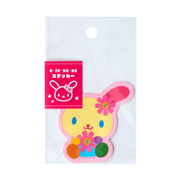 sanrio（サンリオ） ウサハナ ステッカー ピンク : サンリオオンライン
