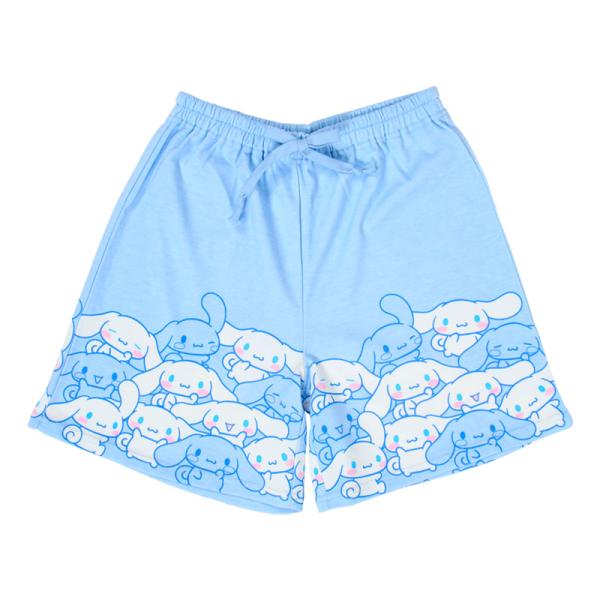 【オンライン完売】総柄ショートパンツ　シナモロール　ライトブルー sanrio（サンリオ） シナモロール ハーフパンツ : 公式サンリオ