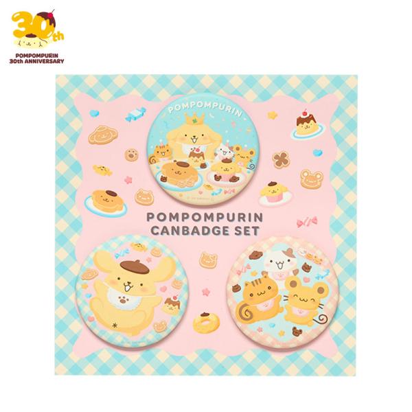 sanrio（サンリオ） ポムポムプリン 缶バッジ3個セット : 公式サンリオ