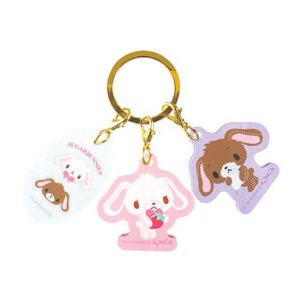 sanrio（サンリオ） シュガーバニーズ 3連チャームキーホルダー : 公式
