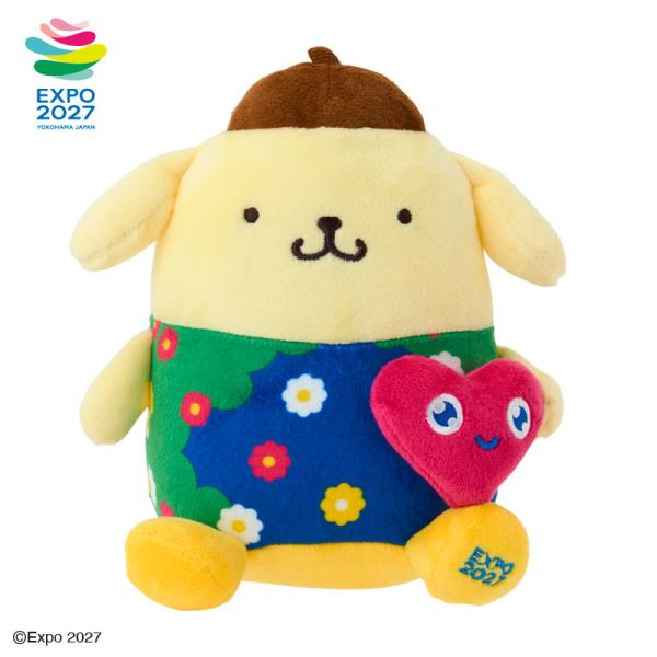 ポムポムプリン EXPO2027【サンリオキャラクターズ】トゥンクトゥンク ぬいぐるみ抱っこM
