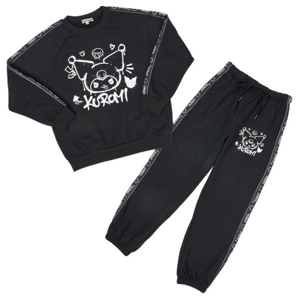 sanrio（サンリオ） クロミ ラインジャージセットアップ ブラック M