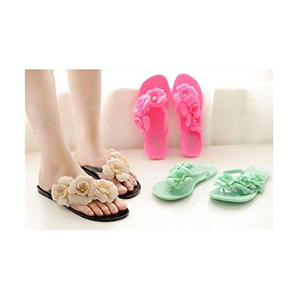 フラワー サンダル ビーチサンダル 可愛い フラワーサンダル ぺたんこ リゾート サンダル 送料無料 Buyee Servicio De Proxy Japones Buyee Compra En Japon