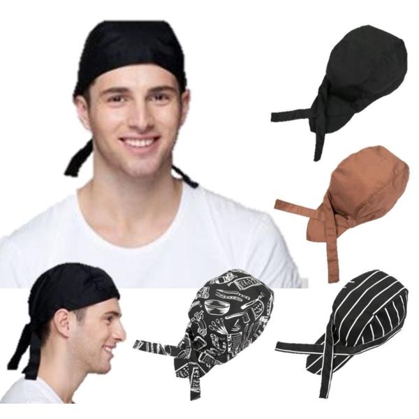 カッコいいバンダナキャップ頭にかぶって紐を結ぶだけそれだけでさまになりますフリーサイズ