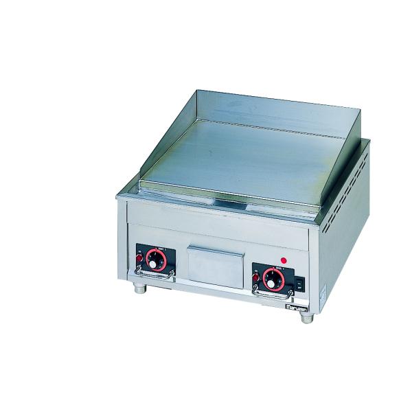 【代引不可・送料無料】マルゼン 電気グリドル MEG-066  600*600*300(mm)  サーモスタット付