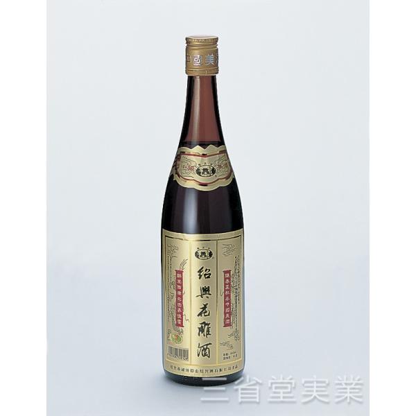 【代引不可】越王台紹興花彫酒 金ラベル 16度　600ml×12本