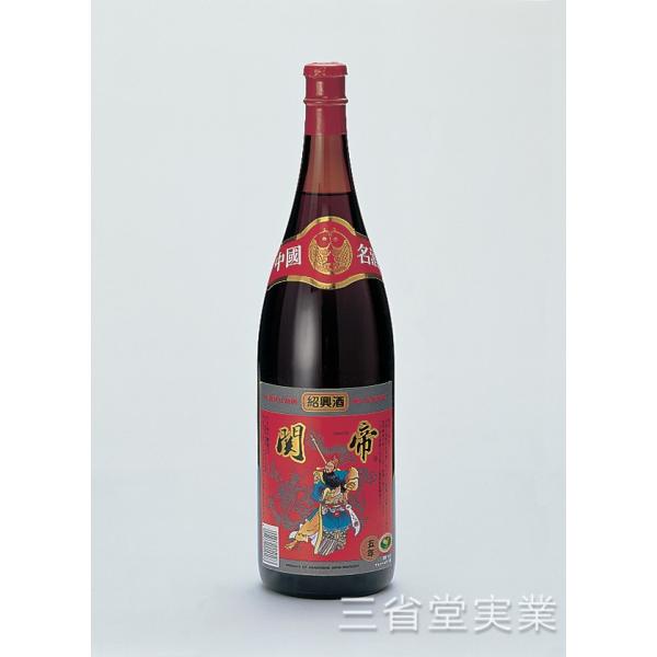 代引不可 関帝陳年5年花彫酒 赤ラベル 17度　1800ml×6本