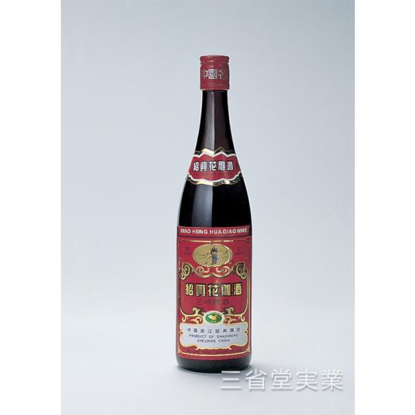 送料無料（本州限定）・代引不可 関公紹興花彫酒 赤ラベル 17度　600ml×12本