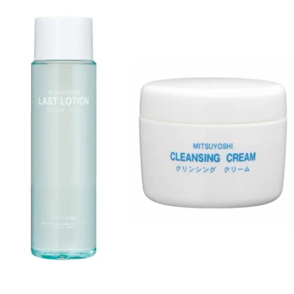 三善 クリンシングクリーム(大)140g ＋ ラストローション 200ml [各１個 セット] （日本舞踊 ハロウィーンメイク 白塗り コスプレ 和装 舞台メイク メイク道具)