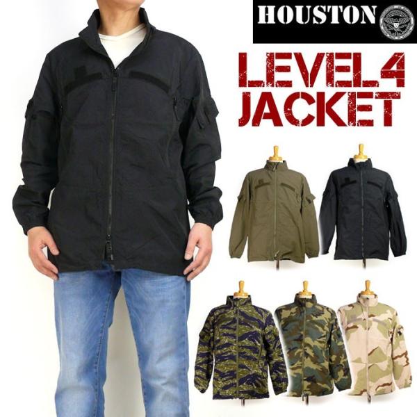 HOUSTON（ヒューストン） セール メンズ ミリタリージャケット LEVEL4 