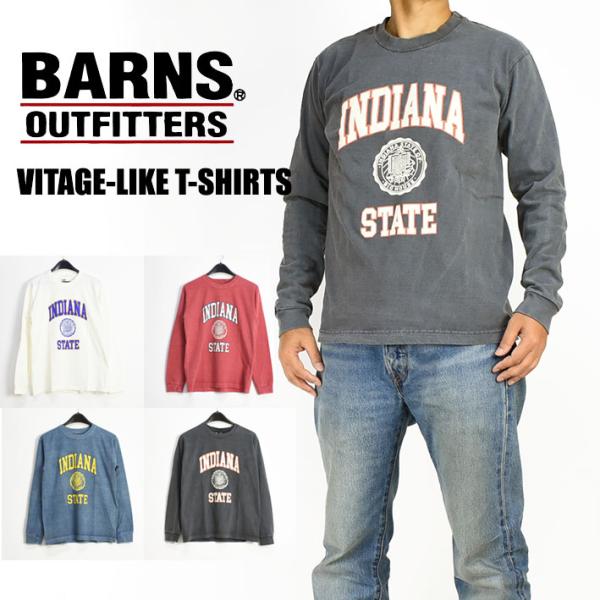 BARNS OUTFITTERS セール バーンズ 長袖Tシャツ INDIANA STATE
