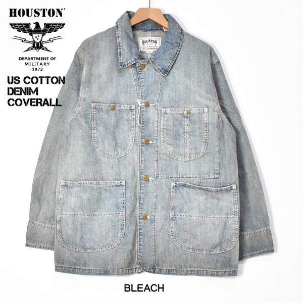 HOUSTON ヒューストン USAコットン デニム カバーオール US COTTON