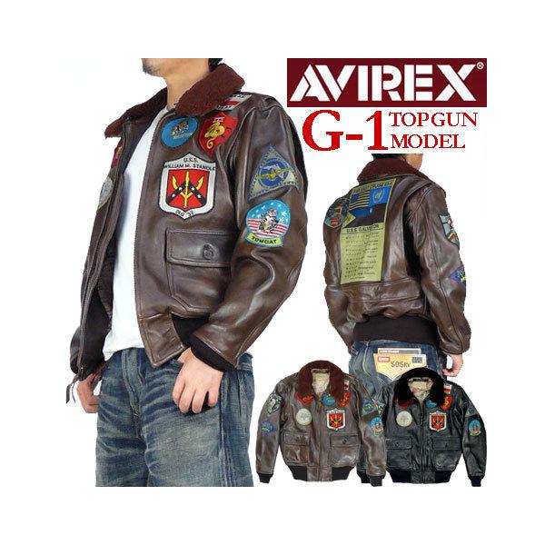 AVIREX アビレックス G-1 TOPGUN MODEL G-1 トップガンモデル レザージャケット　フライトジャケット メンズ 6181013