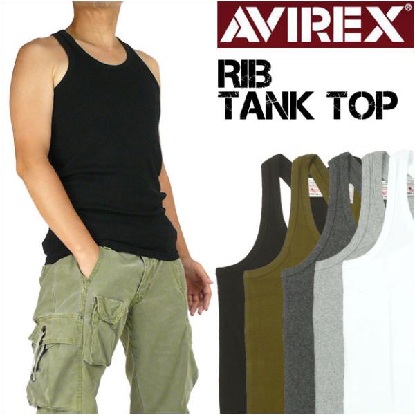 ★新品AVIREX U.S.A. カーキ タンクトップ M 正規取扱店 AVIREX (アヴィレックス) DAILY TANK TOP デイリー タンク