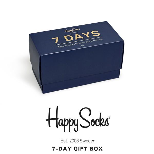 Happy Socks ハッピーソックス 7足セット ギフトボックス メンズ レディース 靴下 プレゼント おしゃれ Dotpanj Tj
