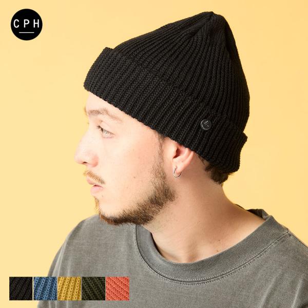 【PLAN C 】ニット帽 ストライプデザイン　イタリア製 COLIMBO(コリンボ) SOUTH FORK KNIT CAP 【ZX-0610】 Dark Navy