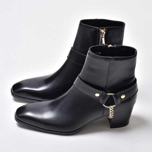 ワークブーツ メンズ 革靴 リング レザー 紳士 ショート エンジニア 春夏 Sagaretxe Net